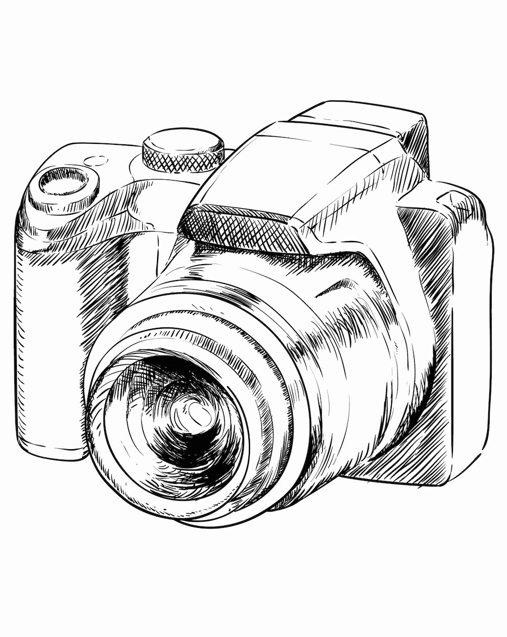 Фотоаппарат рисованный